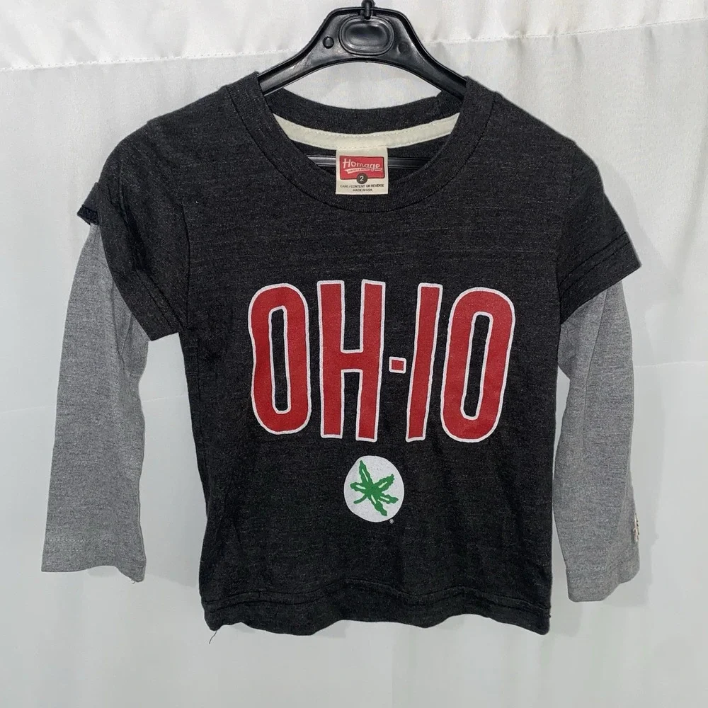 Homage Ohio State University Buckeyes Long Sleeve Shirt Toddler Size 2T
